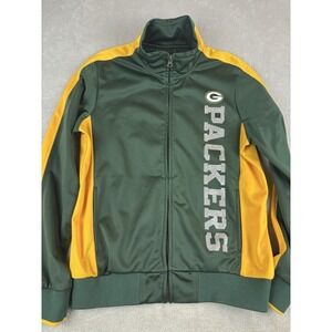 Green Bay Packers Jacket Women's Medium Blingy Warm NFL Team Apparel Beauty!